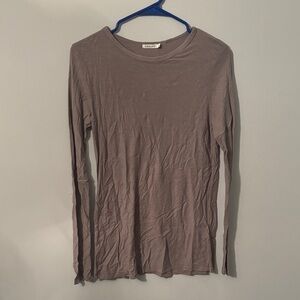 Express Long Sleeve Top in Taupe